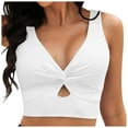 thumbnail image 1 of Siilsaa Push Up Bikini Women's Adjustable Thick Straps Cross Back Push Up Bikini Swimsuit Tops Only White,XL, 1 of 4