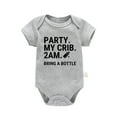 thumbnail image 1 of Siilsaa Bodysuit Baby Girl Girl Bodysuit Sleeveless Romper One-piece Jumpsuit Summer Clothes Set Grey,12M, 1 of 4