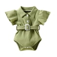 thumbnail image 1 of Siilsaa Bodysuit Baby Girl Toddler Baby Girl Spring Summer Sleeveless Romper Onesie Jumpsuit Bodysuit Green,70, 1 of 4