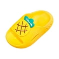 thumbnail image 1 of Siilsaa Boy Slides Toddler Slides Slippers Shower Bathroom Comfort Non-Slip Thick Sole Slippers Summer Beach Shoes for Little Kid/Big Kid Yellow,10-10.5 Years, 1 of 5
