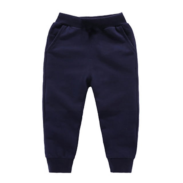 Siilsaa Boy's Uniform All Elastic Waist Pullon Pants Navy,56 Years