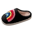 thumbnail image 1 of Siilsaa Boys Slippers Little & Big Kid's Cozy Slip-on Slipper(Black,8), 1 of 5