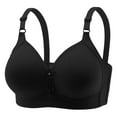 thumbnail image 1 of Siilsaa Bras Women Women's Wireless Minimizer Bra Plus Size Non-Padded Soft Full Figure Bra Black,40, 1 of 3