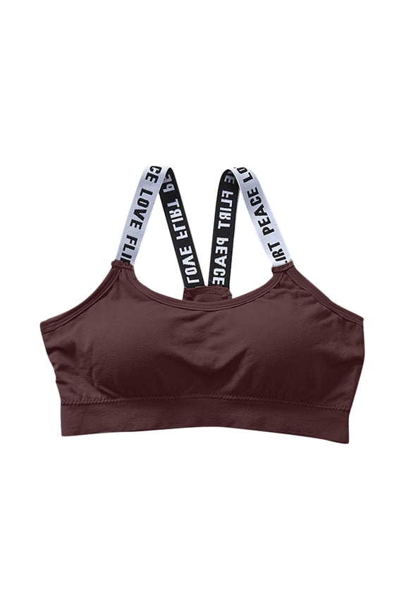 Bras for Women Blissful Benefits Super Soft Wireless Lightly Lined Comfort Bra Coffee,One Size