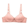 thumbnail image 1 of Siilsaa Bras for Women Sexy Lace Bras for Women Plus Size Push Up Bra Full Coverage Underwire Bra Pink,80, 1 of 4