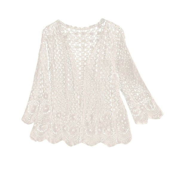 Siilsaa Cardigan for Women Open Front Cardigan Fashion Button Down Cable Knit Outwear Coats White,One Size