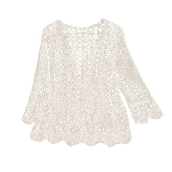 Siilsaa Cardigan for Women Open Front Cardigan Fashion Button Down Cable Knit Outwear Coats White,One Size