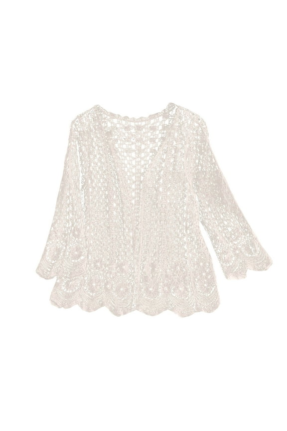 Cardigan for Women Open Front Cardigan Fashion Button Down Cable Knit Outwear Coats White,One Size