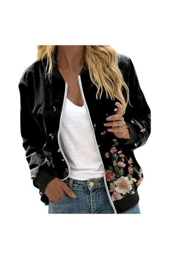 Casual Jackets for Women Relaxed Fit Zip up Front Ponte Blazer with Adjustable Sleeves Pink,2XL