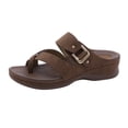 thumbnail image 1 of Siilsaa Casual Sandals for Women Womens Sandals - Comfortable Cork Footbed Slides with Memory Foam Beach Essential Summer Sandals For Women 2025 Brown,7, 1 of 6