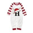 thumbnail image 1 of Siilsaa Christmas Family Matching Pajamas Christmas Pjs Holiday Nightwear Sleepwear Sets Long Sleeve Pjs Red,0-3 Months, 1 of 4