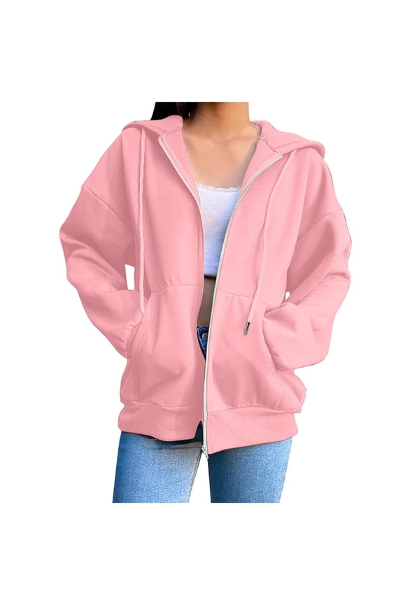 Coats for Women Lightweight Waterproof Jackets Packable Outdoor Hooded Windbreaker Pink,XL