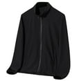 thumbnail image 1 of Siilsaa Cropped Cardigan Open Front Button Down Long Sleeve Pockets Knit Cardigan Sweaters Black,5XL, 1 of 2