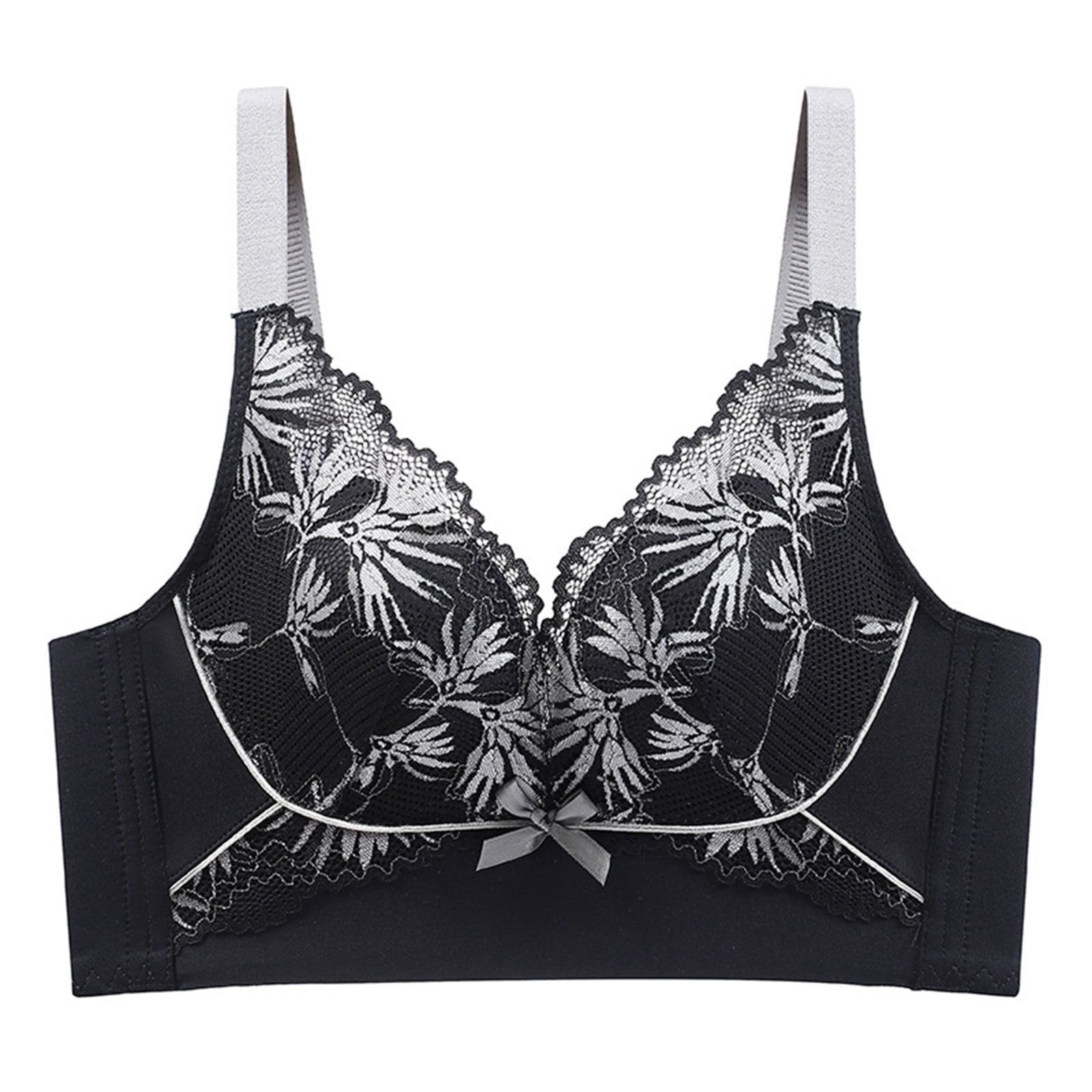 Siilsaa Daisy Bra Women's Sexy Lace Non Padded Mesh Underwire Demi ...