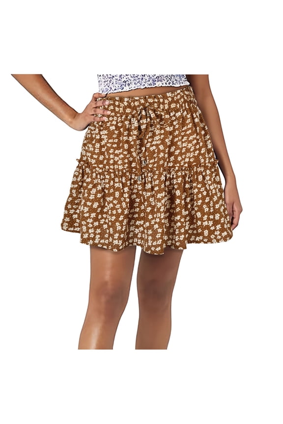 Dress Shorts for Women Women Crochet Knit Shorts Ruffled Summer Fall Beach Music Festival Shorts Khaki,S