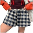 thumbnail image 1 of Siilsaa Elastic Waist Shorts Women Women Knit Shorts Summer Fall Beach Music Festival Shorts Dark Blue,S, 1 of 1