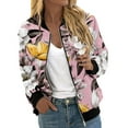 thumbnail image 1 of Siilsaa Fall Outfits for Women Womens Long Sleeve Button Down Plaid Shirts Flannel Hooded Shacket Jacket Hoodie Coats Pink,L, 1 of 5