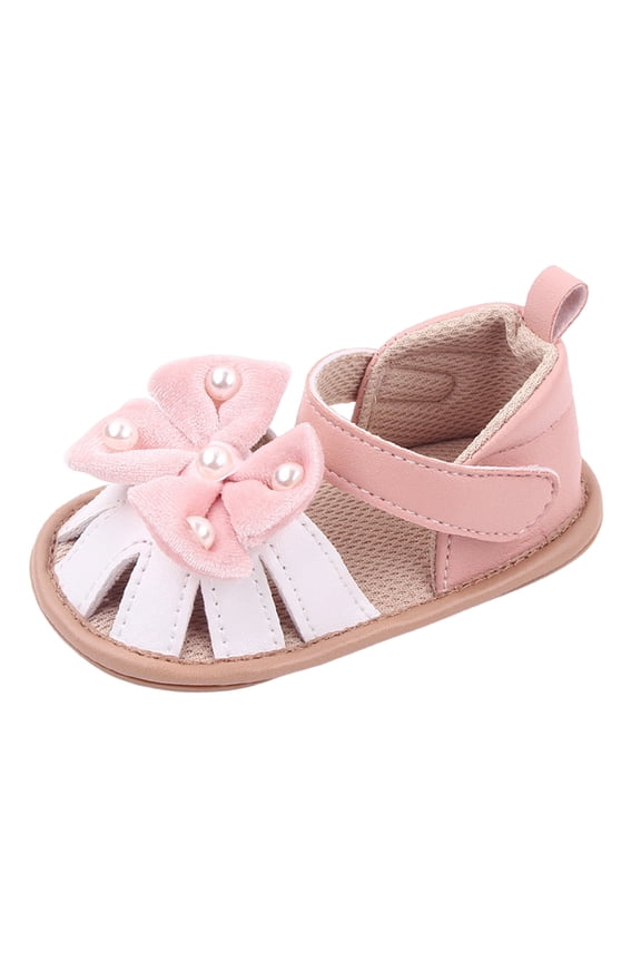 Girls Sandals Summer Shoes Outdoor First Walker Toddler Baby Girls Shoes For Summer Pink,6