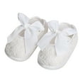 thumbnail image 1 of Siilsaa Girls Shoes Bow Mary Jane Dress Shoes Ballet Princess Flats with Strap for Party Wedding School for Toddler/Little Kid/Big Kid White,5, 1 of 4