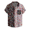 thumbnail image 1 of Siilsaa Gym Shirts Men Men's Shirts Short Sleeve Button Down Casual Beach Tropical Shirts Holiday(White,2XL), 1 of 3