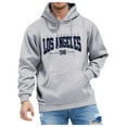 thumbnail image 1 of Siilsaa Hoodies for Men & Women, Long-Sleeve Oversize Pullover Stylish Solid Color Streetwear Light Gray,3XL, 1 of 5