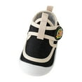 thumbnail image 1 of Siilsaa Shoes Baby Boy Girl Shoes Soft Rubber Sole Sneakers Hook and Loop Comfortable Anti-Slip Ankle Boots Cartoon Walking Shoes Black,9, 1 of 8