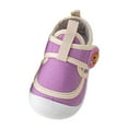 thumbnail image 1 of Siilsaa Infant Shoes Barefoot Shoes Breathable Sneakers Hook and Loop Lightweight Walking Shoes Slip On Tennie Shoes Protect Toes Cartoon School Shoes Purple,9, 1 of 8