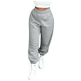 thumbnail image 1 of Siilsaa Jeans for Women Baggy Jeans for Women High Waist Jeans Vintage Wide Leg Denim Pants Womens Casual Trousers Grey,L, 1 of 5