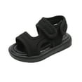 thumbnail image 1 of Siilsaa Kids Sandals Baby Boys and Toddler Everyday Double Buckle Slide Sandals with Backstrap (Black,10.5), 1 of 5