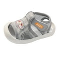 thumbnail image 1 of Siilsaa Kids Sandals Breathable Open Toe Wedding Sandals with Rubber Sole Beautiful Summer Shoes Grey,3, 1 of 6