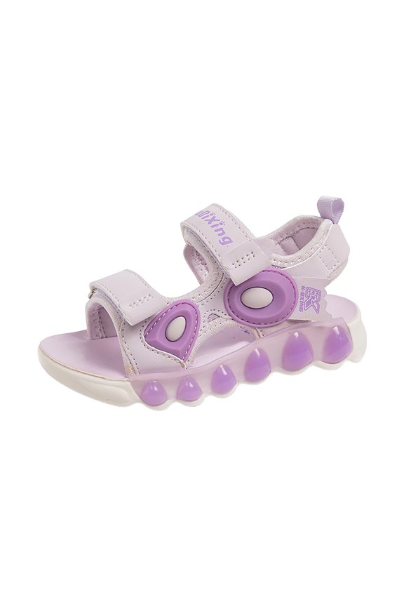 Kids Sandals Girls Girls Summer Outdoor Athletic Sport Sandals Hiking Beach Casual Adjustable for Toddler/Little/Big Kids Purple,3