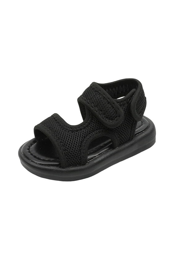 Boys Sandals Boys Girls Sandals Open-Toe Summer Outdoor Unisex Child Sport Sandals Athletic Lightweight (Black,9.5)