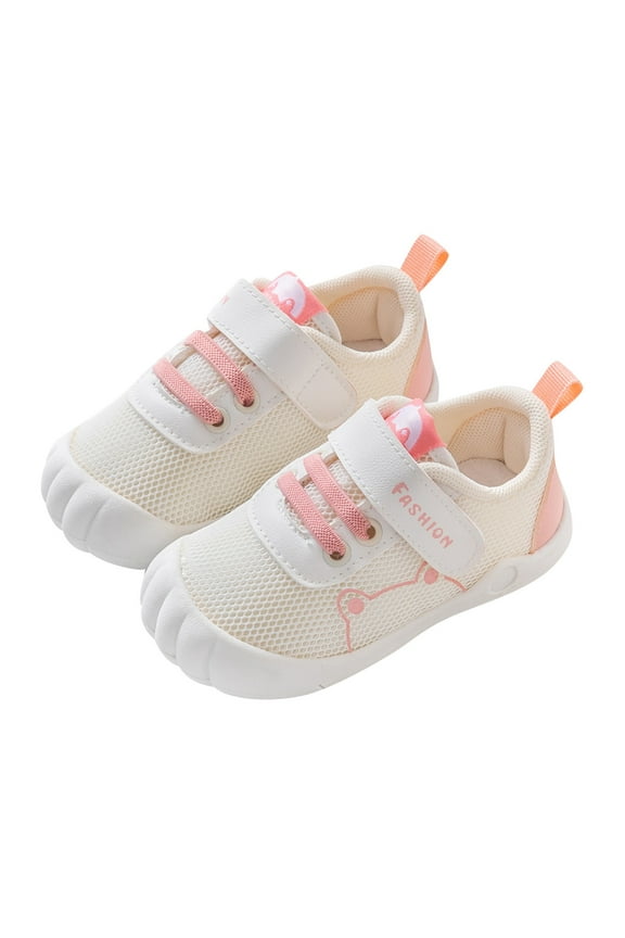 Kids Shoes PRE-Walking Sneakers Toddler Anti-Slip Rubber Sole Infant Lightweight First Step Shoes Pink,4