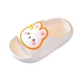 thumbnail image 1 of Siilsaa Kids Slides Girls Slip on Sandals Slides for Kids Girls Boys Slippers Shower Bathroom Comfort Non-Slip Thick Sole Slippers Summer Beach Shoes for Little Kid/Big Kid White,11-11.5 Years, 1 of 4