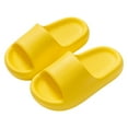 thumbnail image 1 of Siilsaa Kids Slip On Sandals Children's Slippers Girls' Sandals and Slippers Non-Slip Open Toe Quick-Drying Soft and Comfortable Thick-Soled Shoes for Shower and Bathroom Yellow,10, 1 of 5