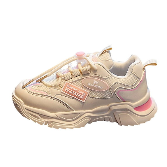 Siilsaa Kids Sneakers for Boys Girls Kids Sneakers Athletic Fashion Lace-Up Tennis Sports Running Shoes Red,10.5-11 Years