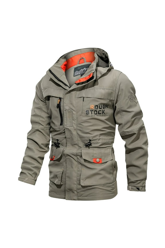 Light Weight Jacket Lightweight Bomber Jackets Light Track Jackets Zip Up Casual Windbreaker Fashion Coat Khaki,M