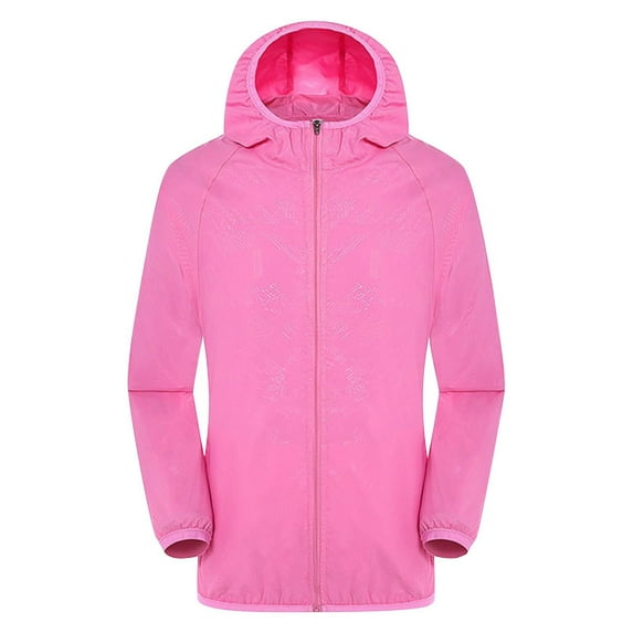 Siilsaa Lightweight Jacket Women Casual Jackets for Women Long Sleeve Lightweight Outwear Bomber Coats with Pockets Pink,2XL