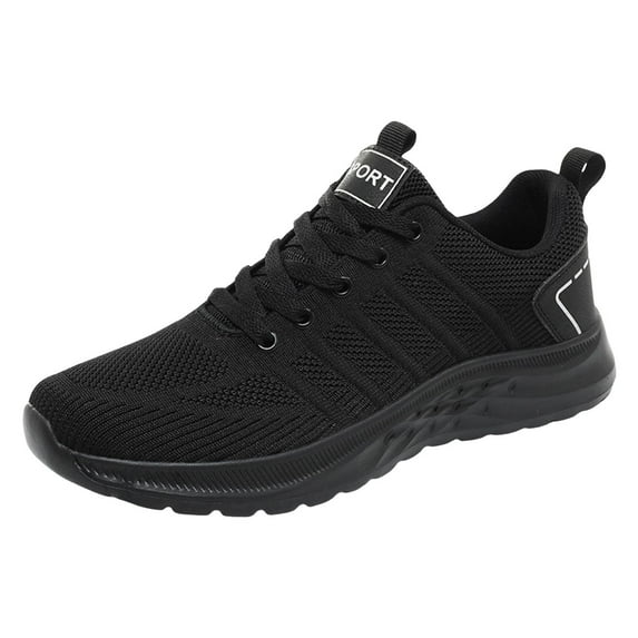 Siilsaa Men'S Sneakers Walking Shoes Non Slip Running Shoes Breathable Workout Shoes Lightweight Gym Sneakers Black,10