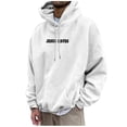 thumbnail image 1 of Siilsaa Men's Cotton Blend Long Sleeve Tees White,XL, 1 of 5