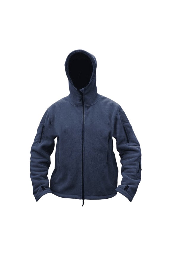 Men's Full-Zip Jacket Casual Stand Collar Outwear Winter Jackets Warm Coats Navy,S