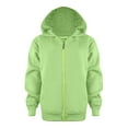thumbnail image 1 of Siilsaa Men's Heavyweight Full Zip Fleece Hoodie Green,8-9 Years, 1 of 5
