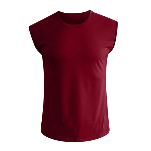 Siilsaa Men's Heavyweight Sleeveless Muscle T-Shirt ,S