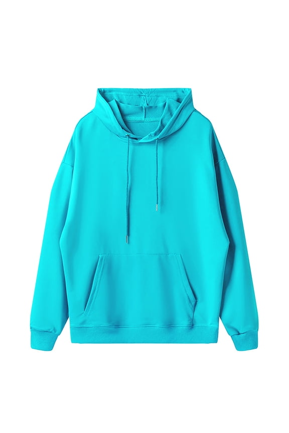 Men's Lightweight Pullover Hoodie Sky Blue,L