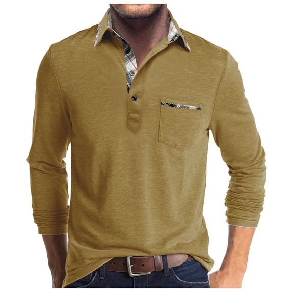 Siilsaa Men's Quarter Zip Up Pullover Slim Fit Lightweight Mock Neck Long Sleeve Sweaters Yellow,XL