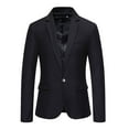 thumbnail image 1 of Siilsaa Mens Blazer Slim Fit Sport Coats Suit Jacket for Daily Business and Prom Party Black,2XL, 1 of 2