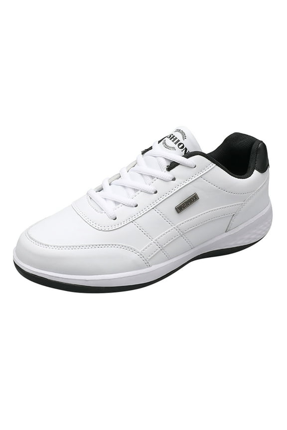 Mens Casual Shoes Runners Everyday Sneakers Machine Washable Shoe White,8