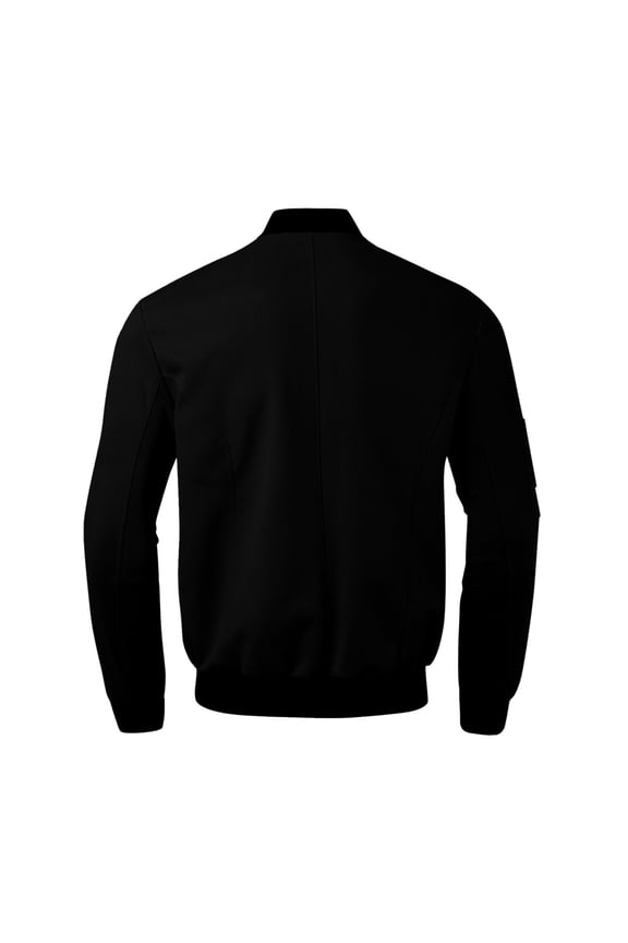 Mens Jackets Lightweight Slim Fit Lightweight Sportswear Button Down Jacket Casual Bomber Jacket Black,2XL