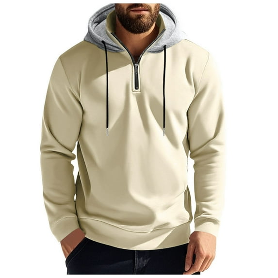 Siilsaa Mens Long Sleeve Polo Sweater Knit Polo Casual Thermal Pullover Sweater Khaki,2XL