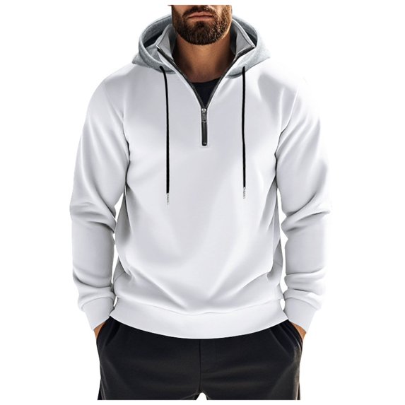 Siilsaa Mens Long Sleeve Polo Sweater Knit Polo Casual Thermal Pullover Sweater White,3XL